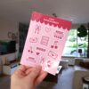 Stickervel met verschillende geïllustreerde stickers die met liefde en of valentijn te maken hebben.