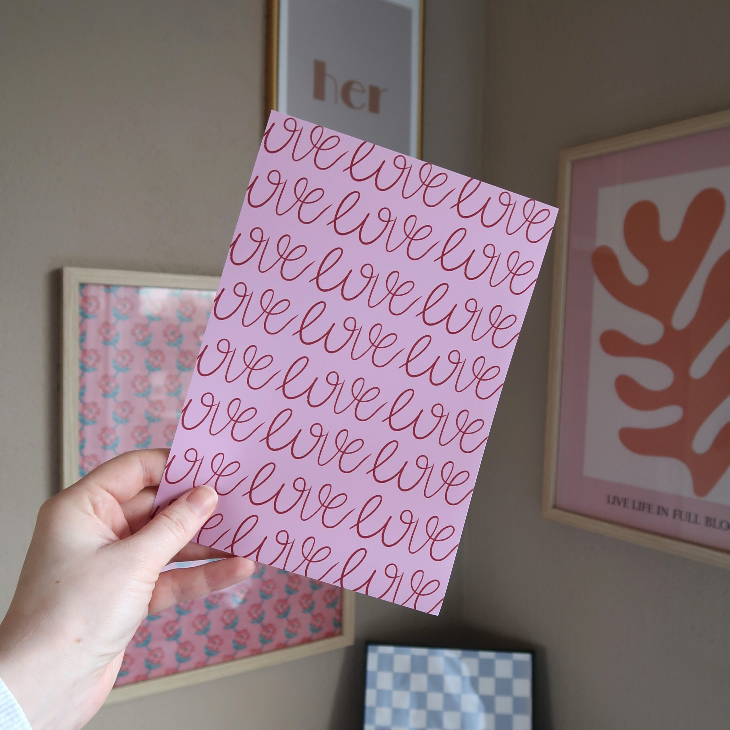 Papier bundel voor Valentijn in het thema liefde.