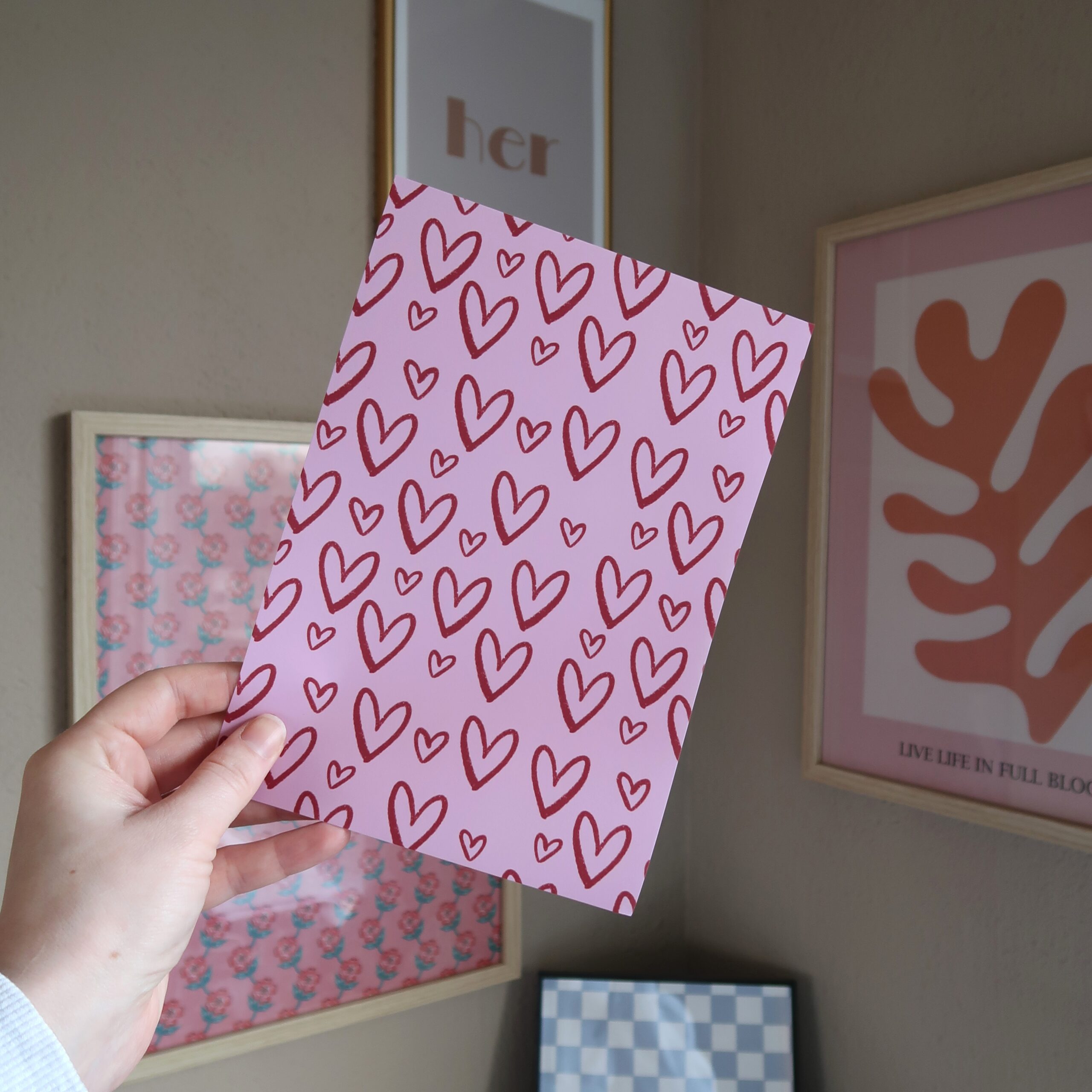 Papier bundel voor Valentijn in het thema liefde.