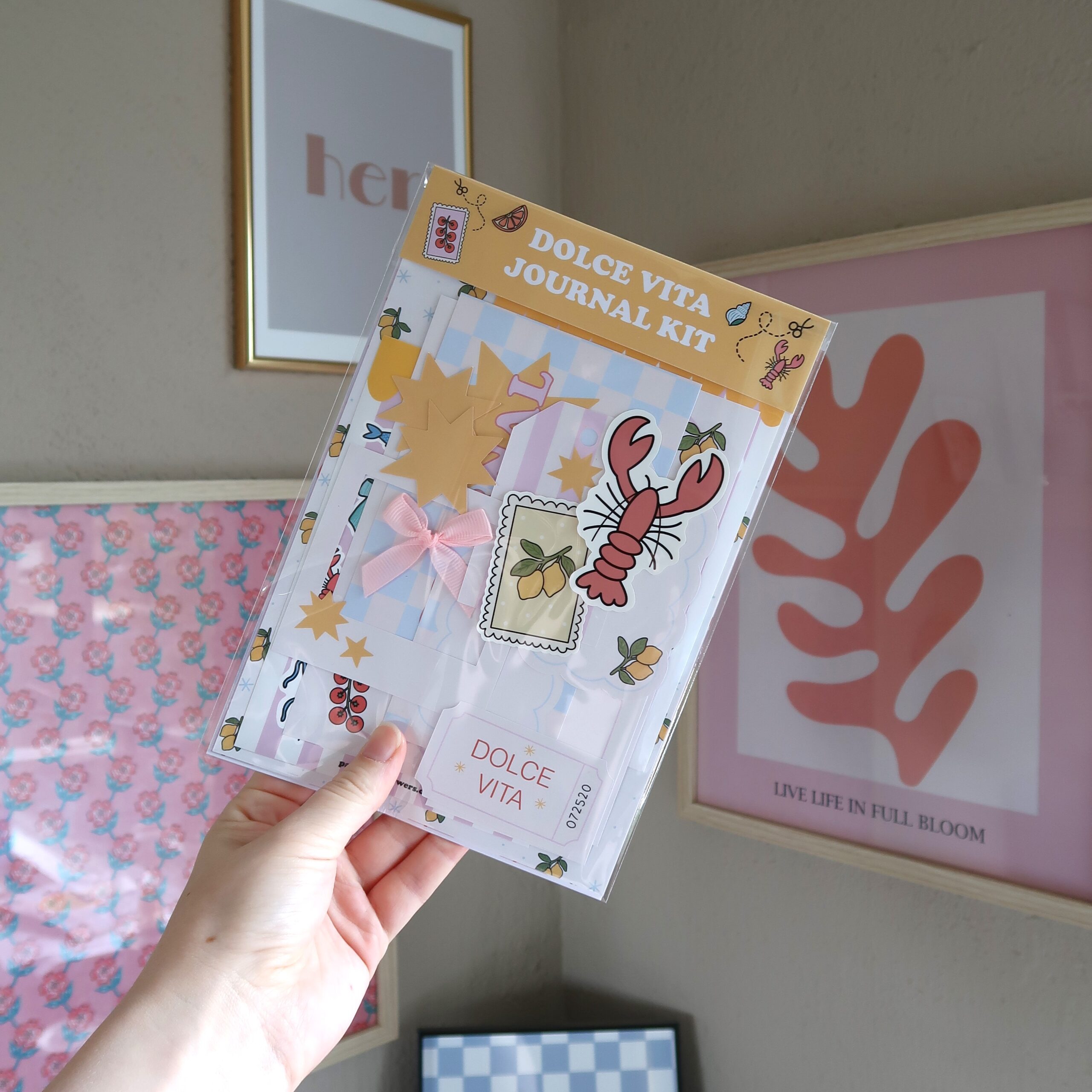 Foto van de journal kit zomer in de verpakking.